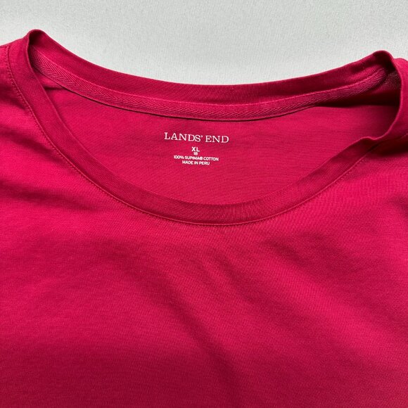 Lands’ End Women’s Supima Cotton Long Sleeve Tee | Size XL - Picture 2 of 7